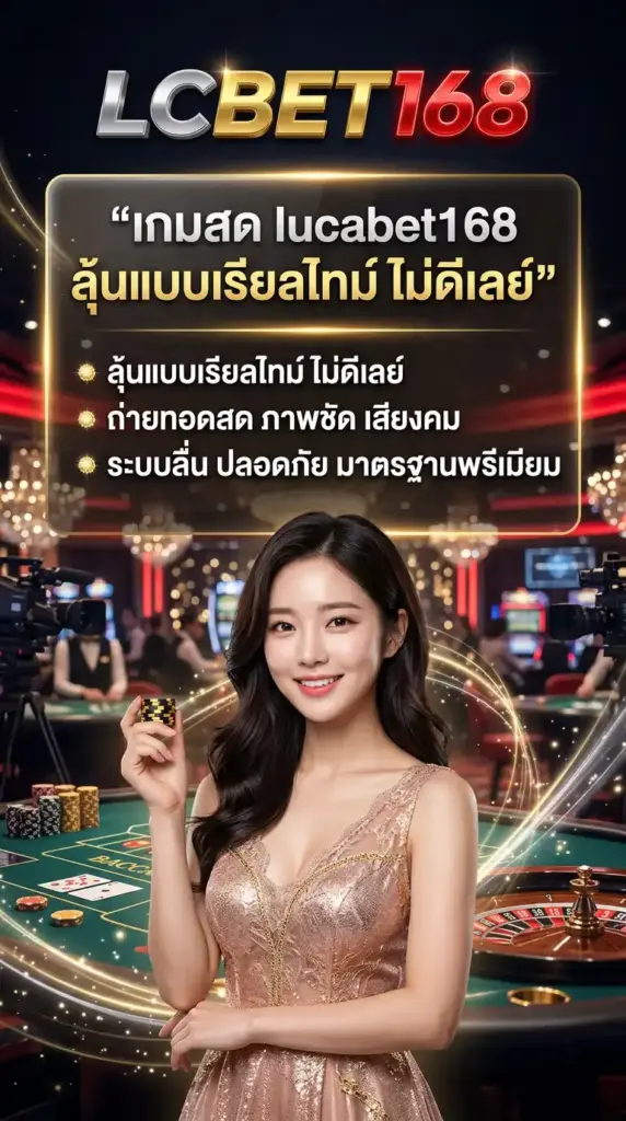 เกมสด lucabet168 ลุ้นแบบเรียลไทม์ ไม่ดีเลย์